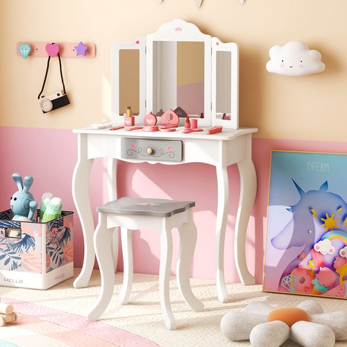 Makeup table chair set - &,