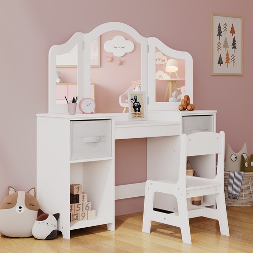 Kids vanity table chair set - table,
