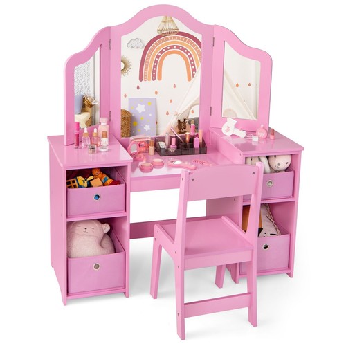 Costway kids vanity table - costway,