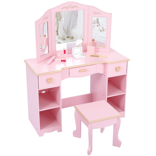 Kids vanity table and - vanity, chair