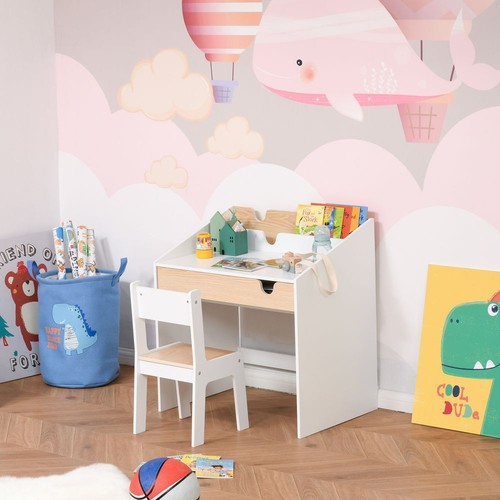 Homcom kids desk and chair - kids,