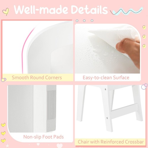 Costway kids vanity table - costway,