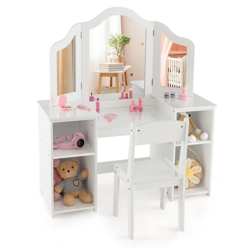 Costway kids vanity table and - vanity,