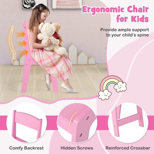 Kids vanity table chair set - kids,