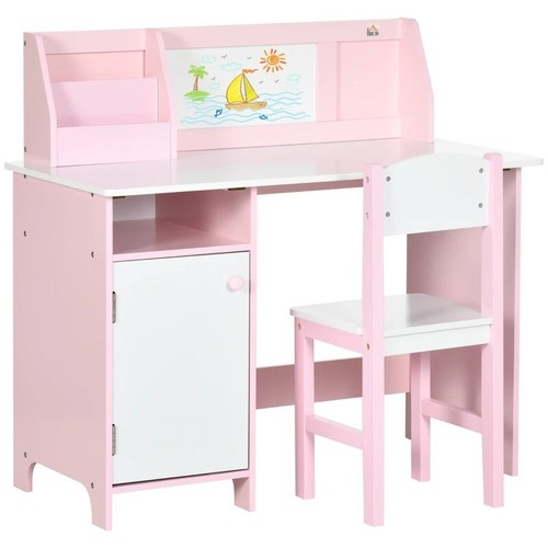 Homcom kids desk and chair - desk, set