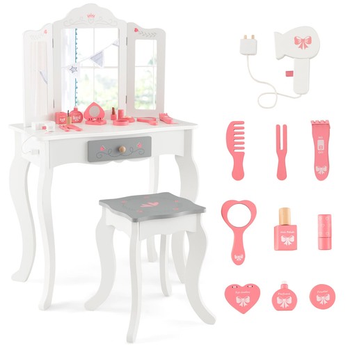 Costway kids vanity set - costway,